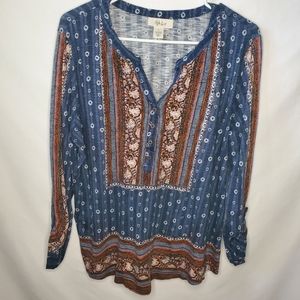 Style & Co Bohemian Top